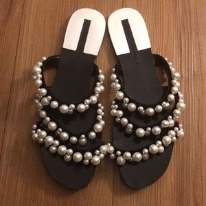 Pearl Slip On Sandals